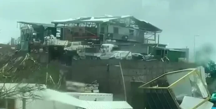 Cyclone à Mayotte en France