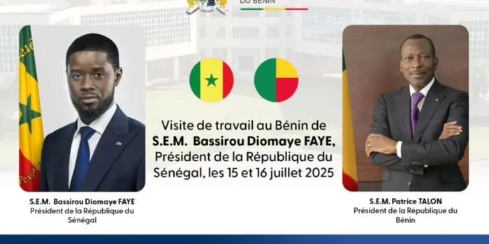 Visite de Diomaye Faye au Bénin