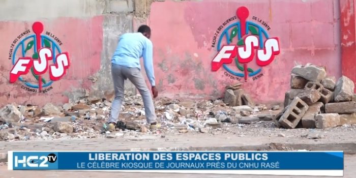 L’emblématique et plus grand kiosque à journaux du Bénin rasé: les détails de l’opération