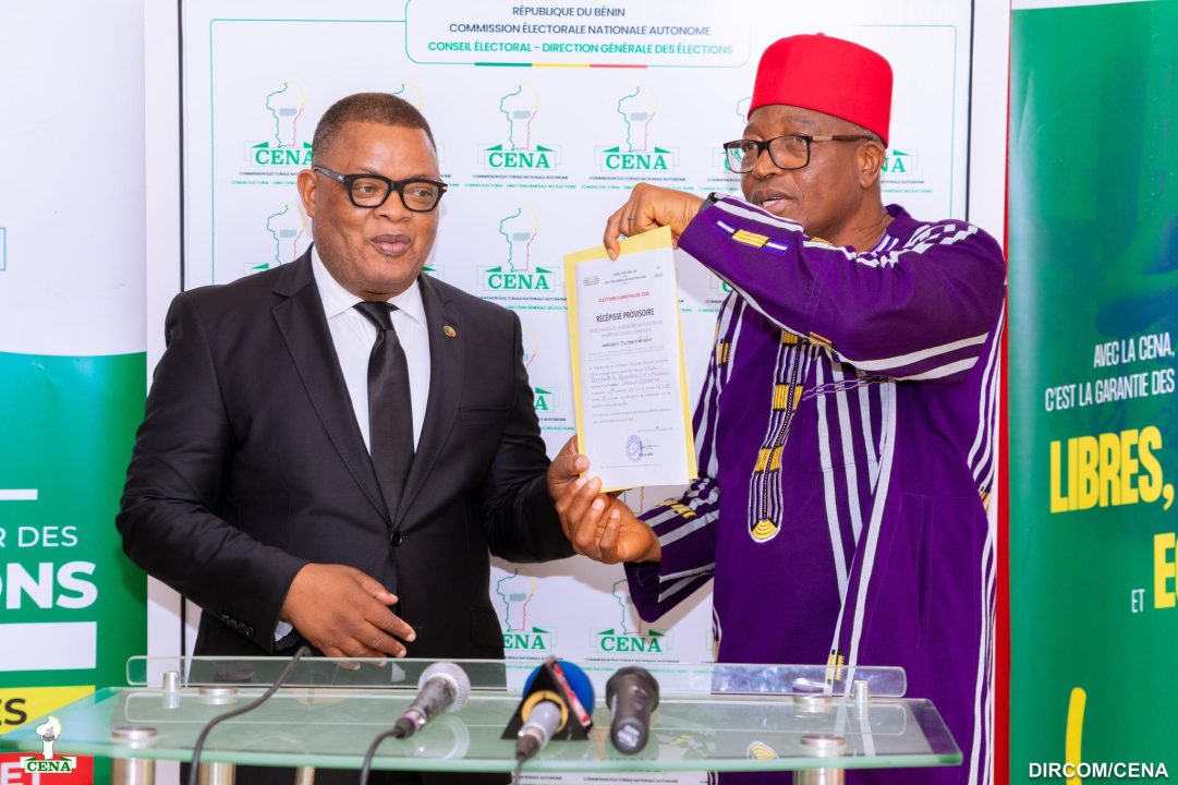 Acquisition du récépissé provisoire par le parti "Union Progressiste le Renouveau à la CENA