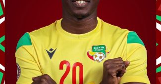 Jodel Dossou dans la tenue de la CAN