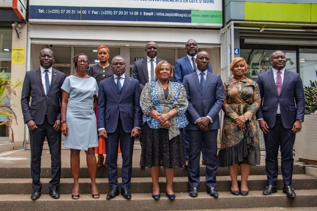 Responsables de l’APIEx Bénin, et du CEPICI, Côte d'Ivoire