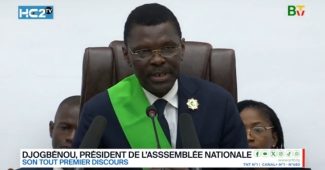 Premier discours de Joseph Djogbénou Président de l’Assemblée nationale 10è législature
