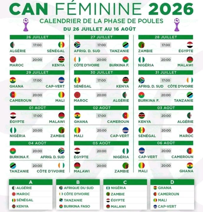CAN FÉMININE 2026